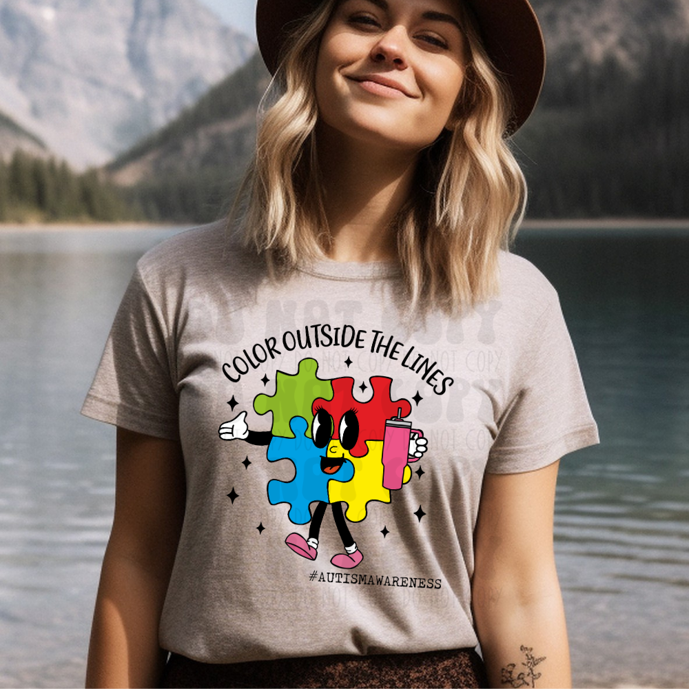 COLOR OUTSIDE THE LINES - DTF TRANSFER