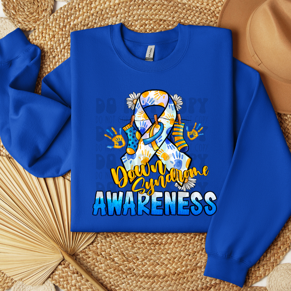 DOWN SYNDROME AWARENESS RIBBON - DTF TRANSFER