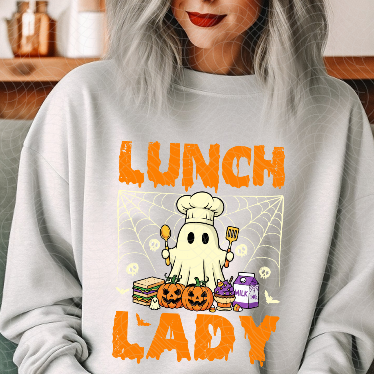 GHOST LUNCH LADY - DTF TRANSFER