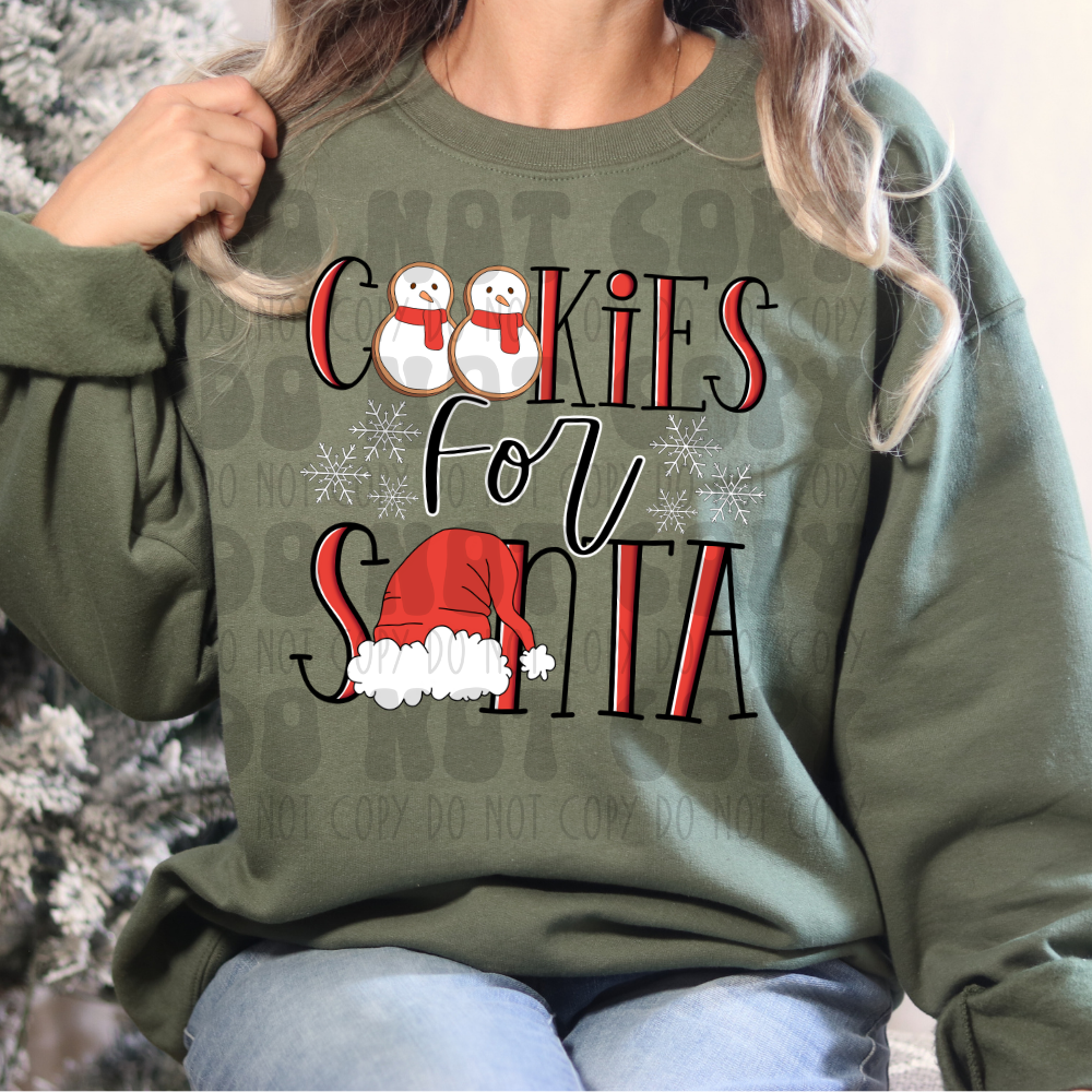 COOKIES FOR SANTA - DTF TRANSFER