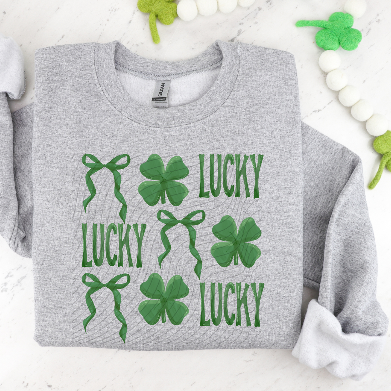 LUCKY GREEN COQUETTE - DTF TRANSFER
