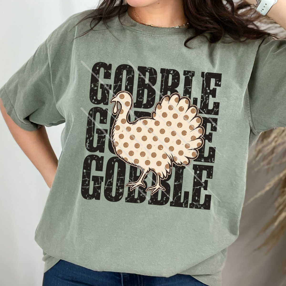 GOBBLE POLKA DOT - DTF TRANSFER