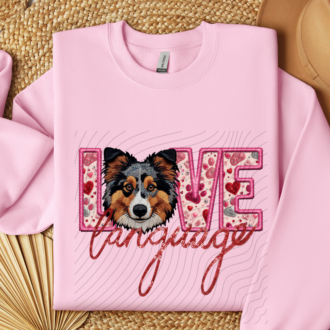 AUSSIE, FAUX EMBROIDERY & FAUX SEQUINS - DTF TRANSFER