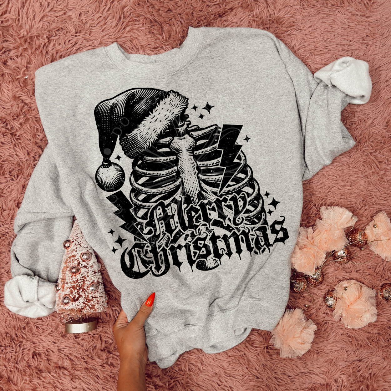 MERRY CHRISTMAS RIB CAGE - DTF TRANSFER