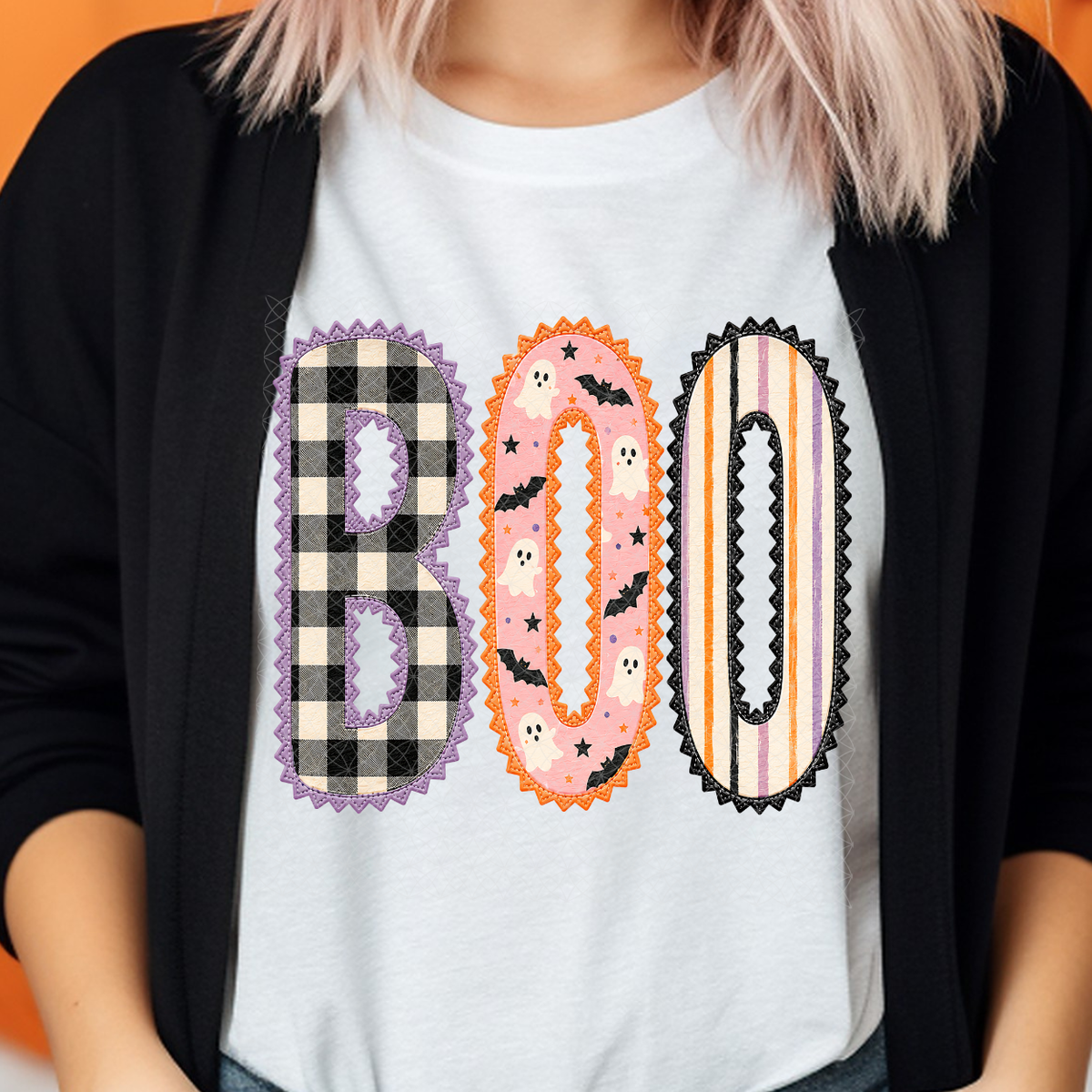 BOO FAUX LACE PATTERNS - DTF TRANSFER