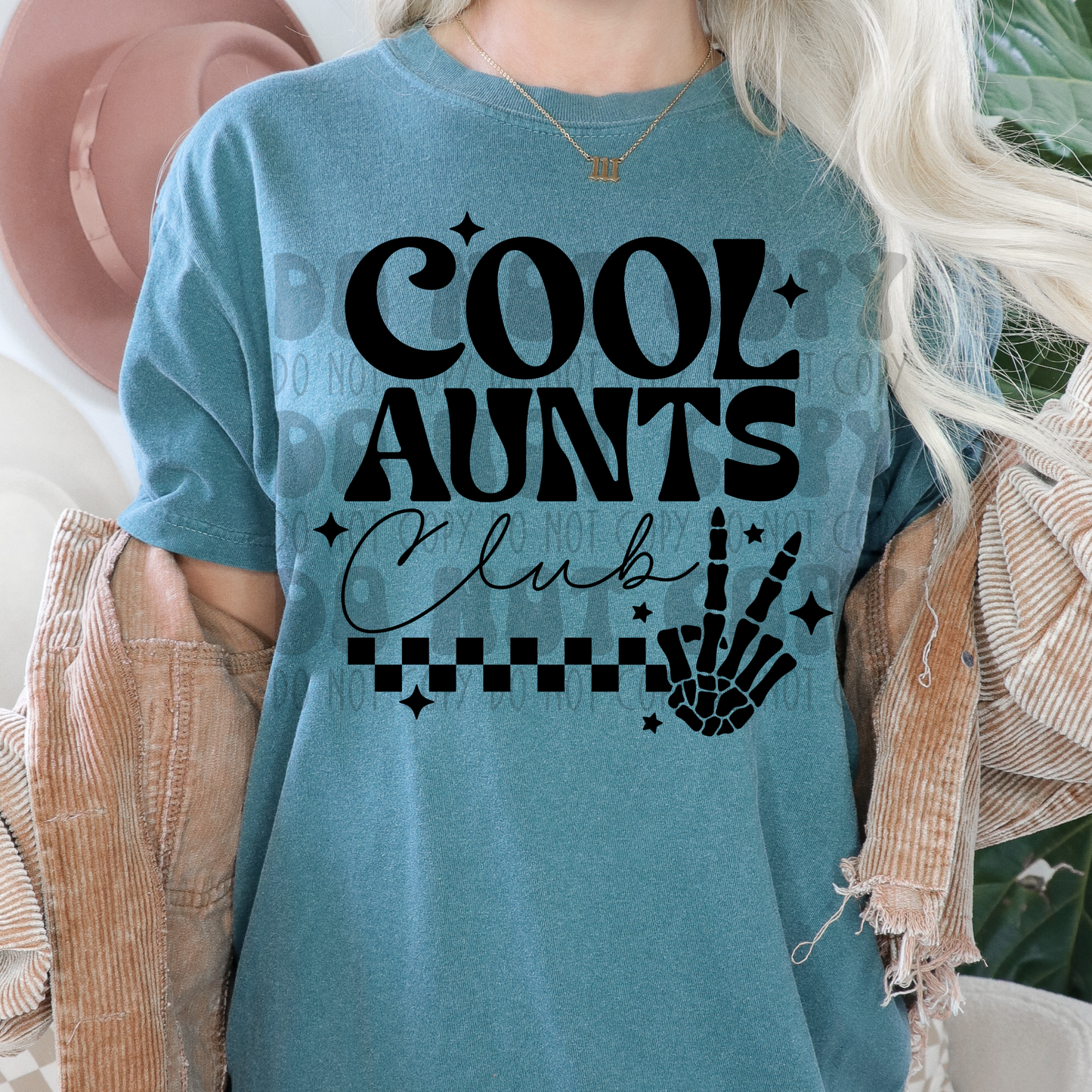 COOL AUNTS CLUB - BLK - DTF TRANSFER