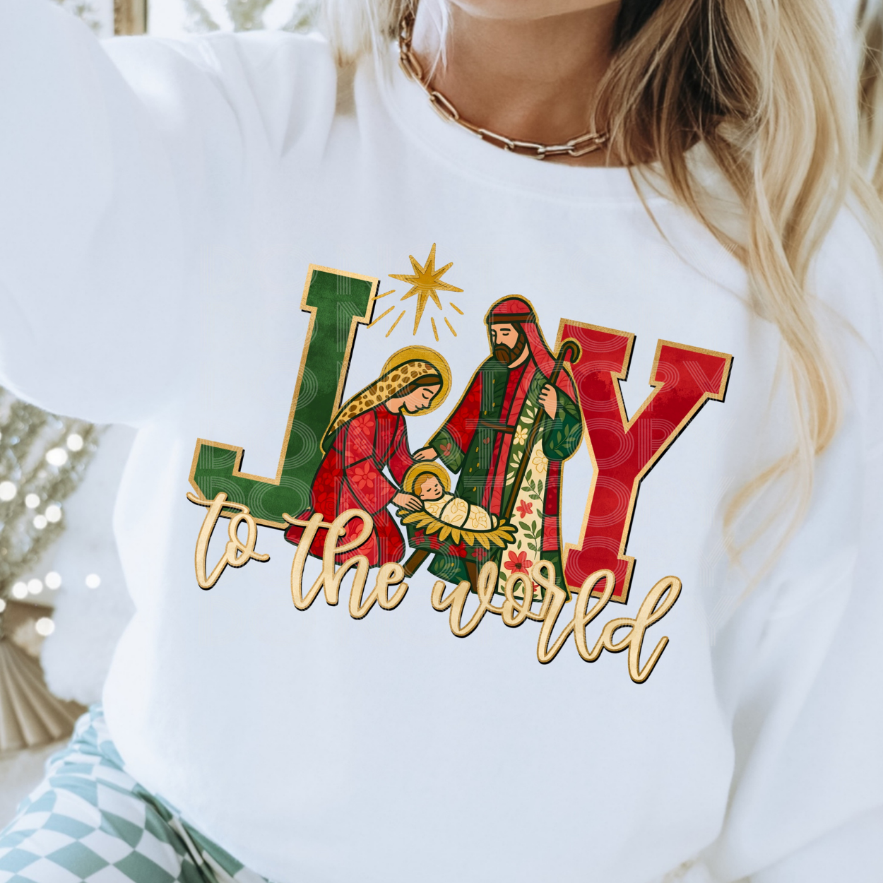 JOY TO THE WORLD - DTF TRANSFER