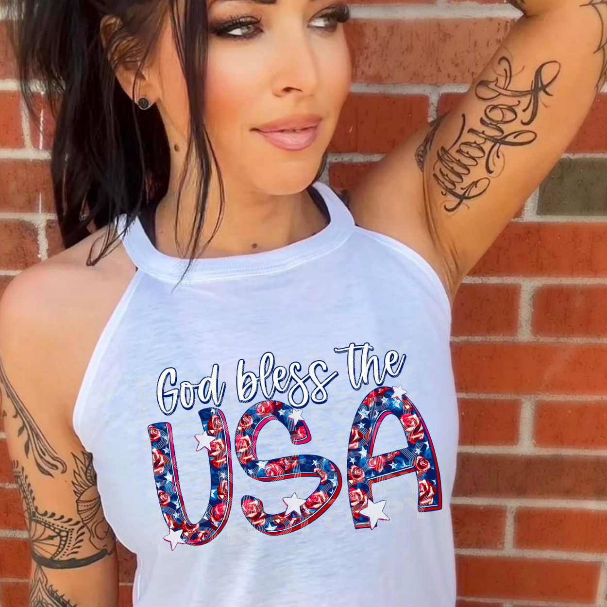 GOD BLESS THE USA - DTF TRANSFER