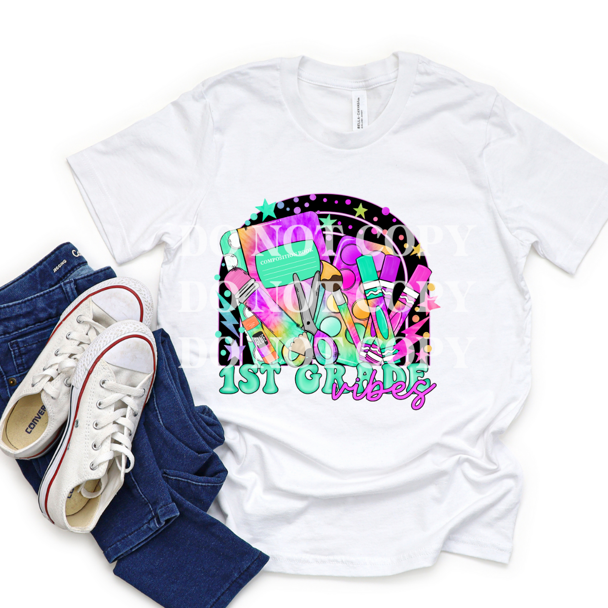 FIRST GRADE VIBES - DTF TRANSFER