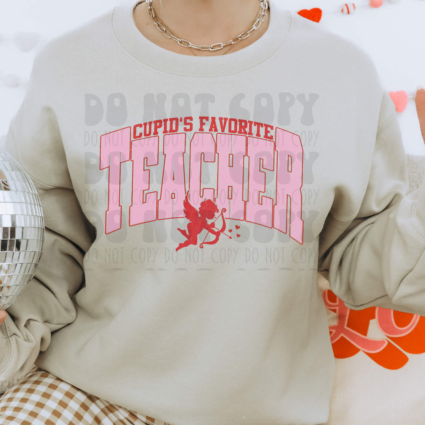 CUPIDS FAVORITE TEACHER - DTF TRANSFER