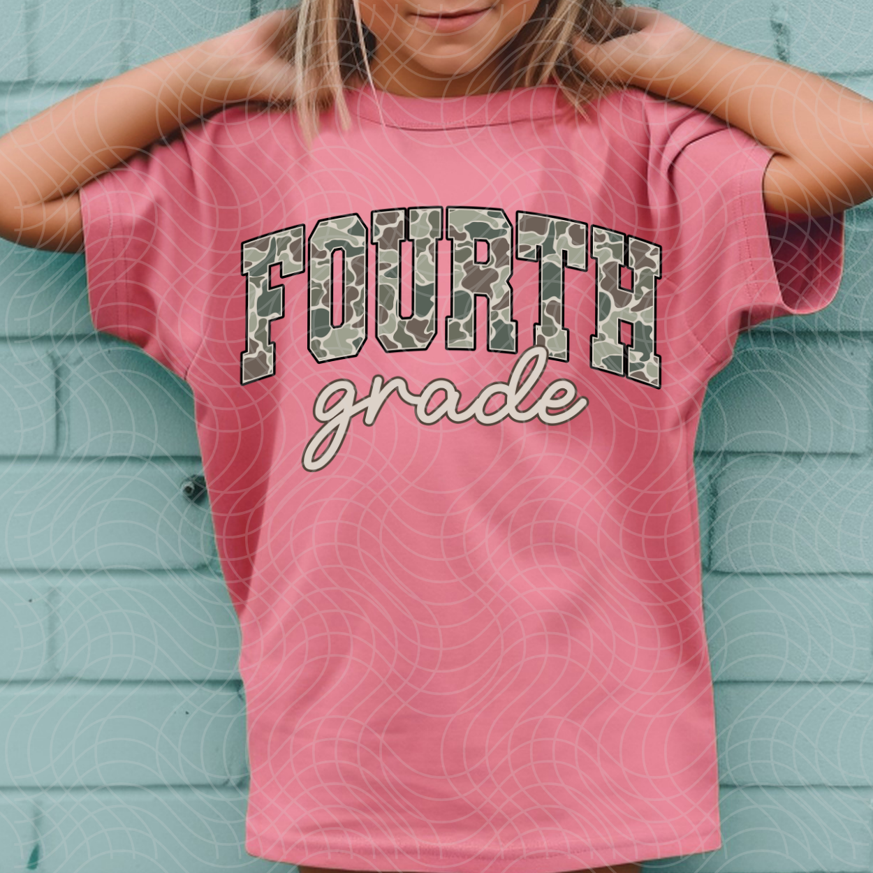 FOURTH GRADE CAMO - DTF TRANSFER