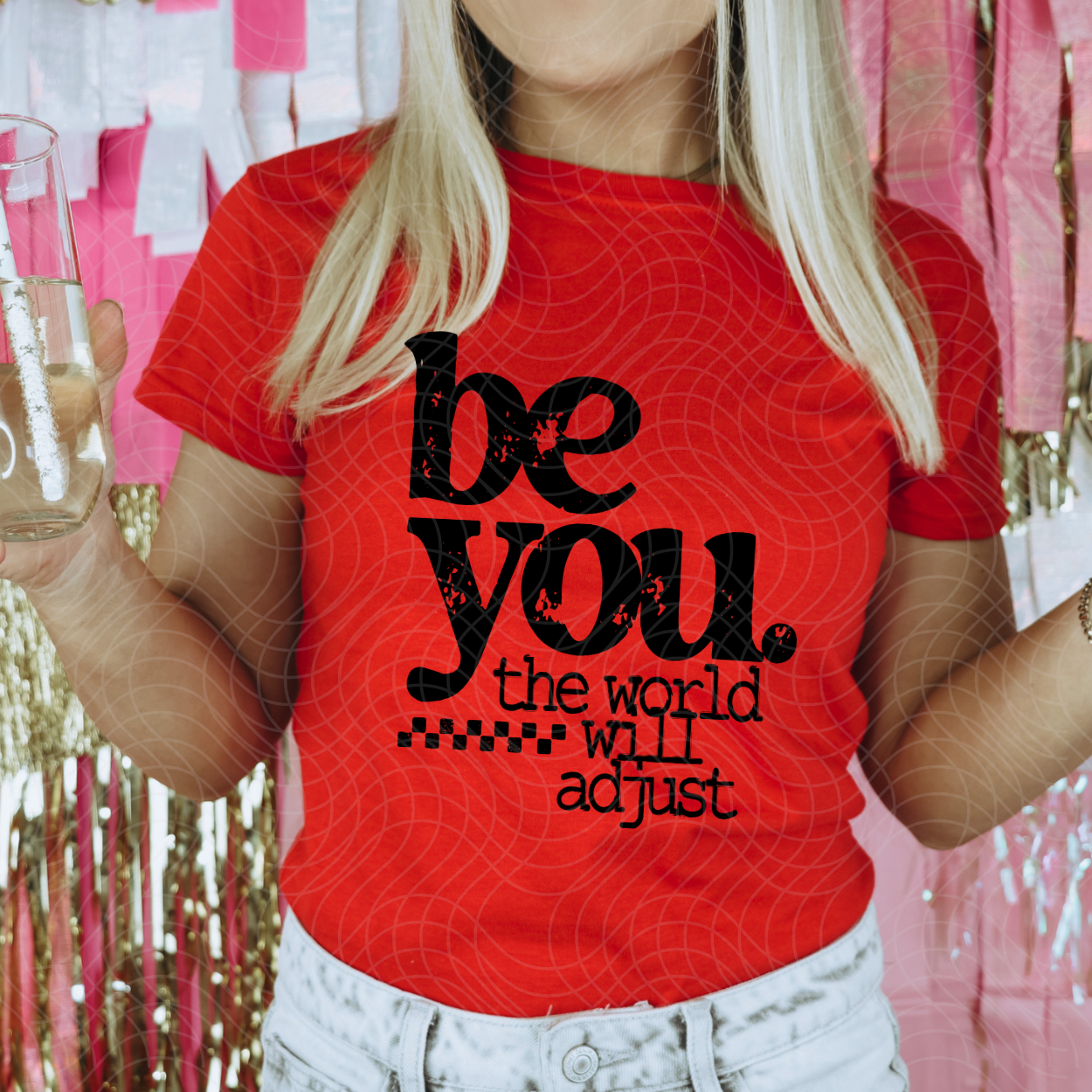 BE YOU, BLK - DTF TRANSFER