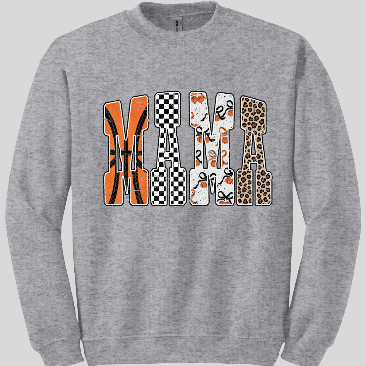 MAMA BASKETBALL DISTRESSED - DTF TRANSFER