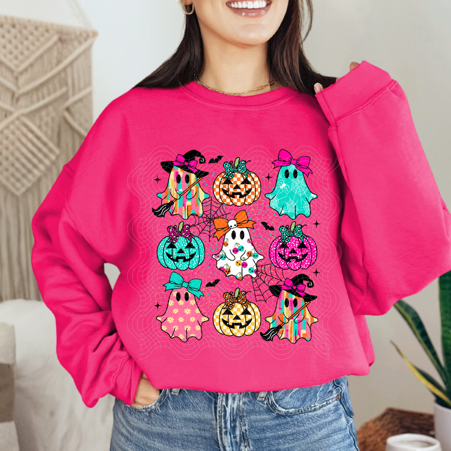 PREPPY PUMPKIN GRID - DTF TRANSFER