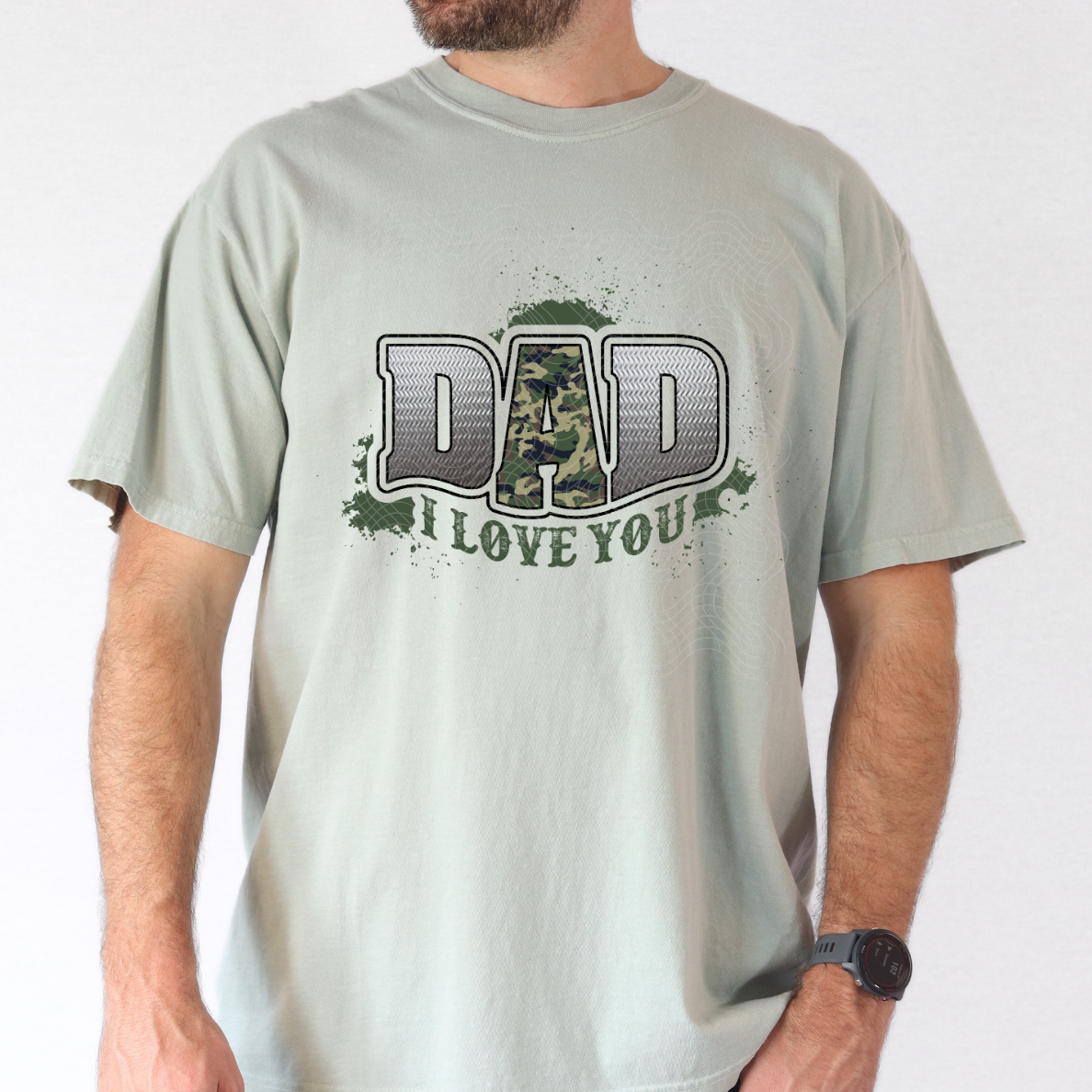 DAD I LOVE YOU CAMO - DTF TRANSFER