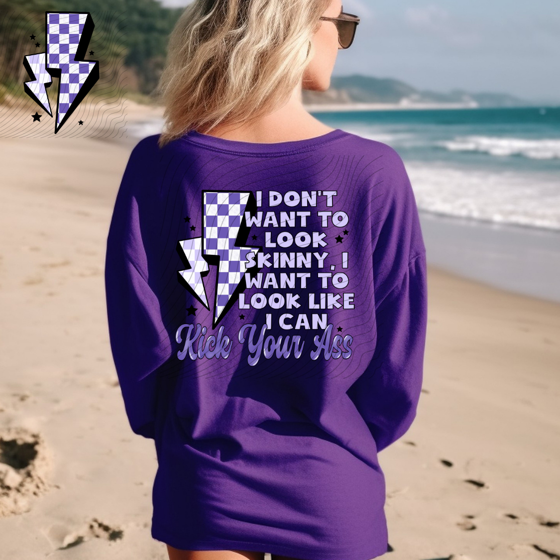 I DON'T WANT TO LOOK SKINNY W/ POCKET - DTF TRANSFER