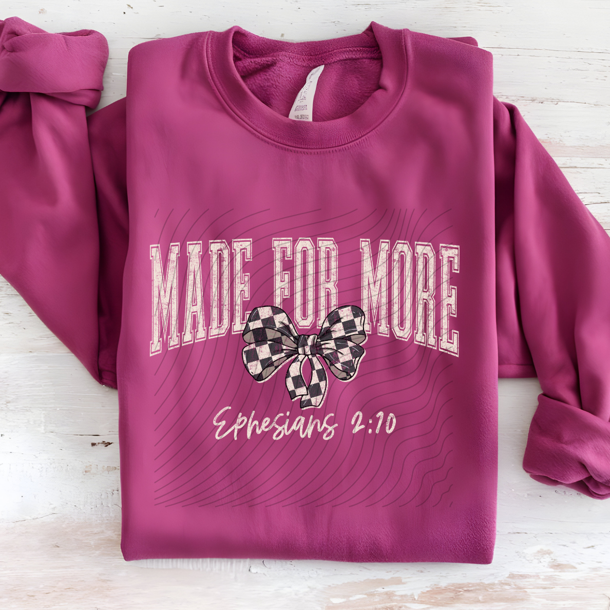 MADE FOR MORE WHT DISTRESSED - DTF TRANSFER