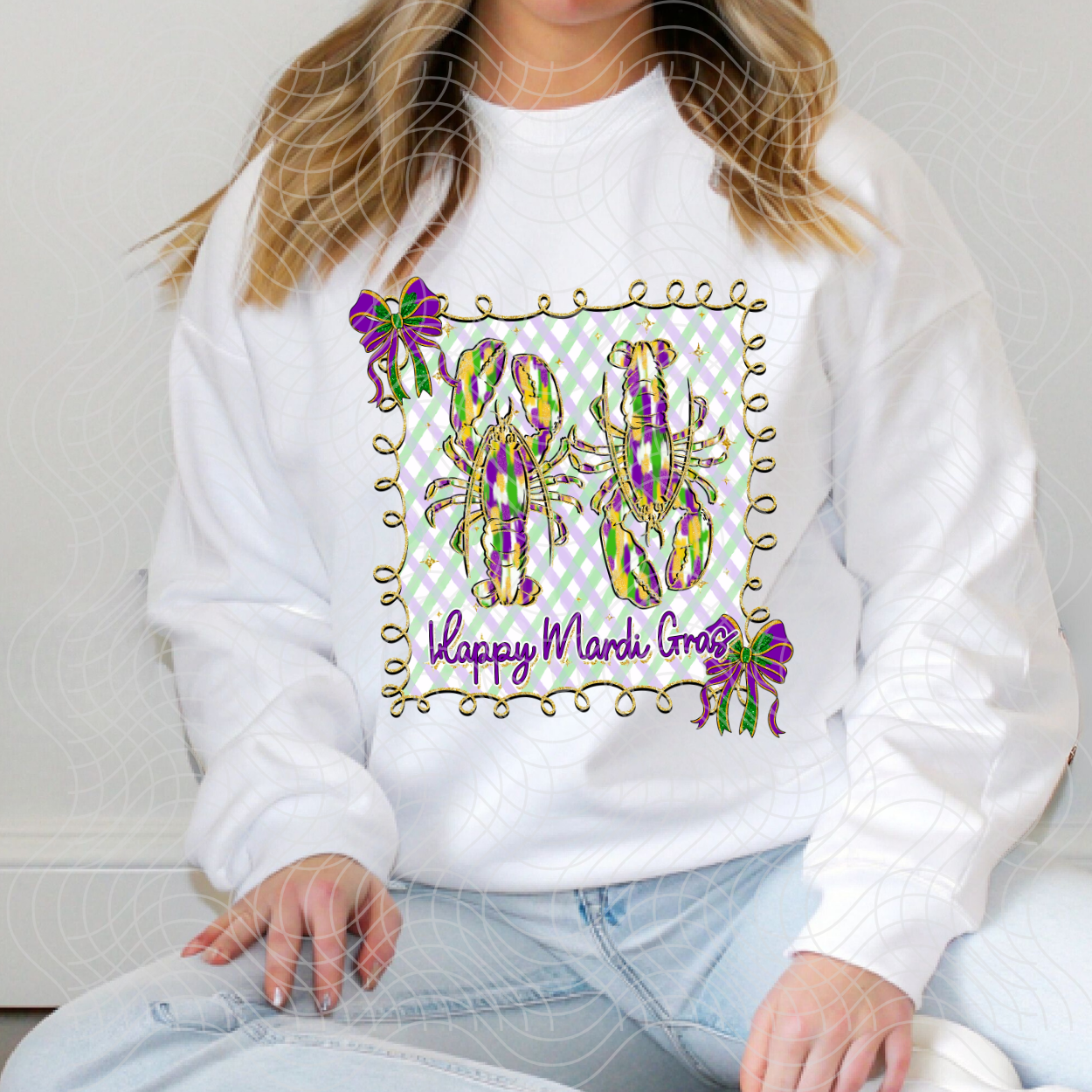 HAPPY MARDI GRAS - DTF TRANSFER