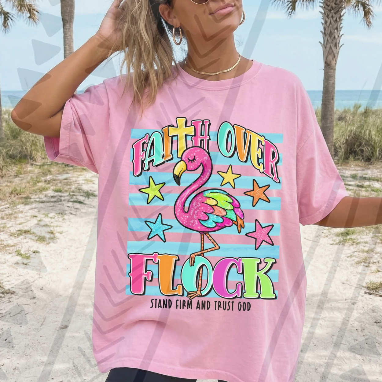 FAITH OVER FLOCK - DTF TRANSFER