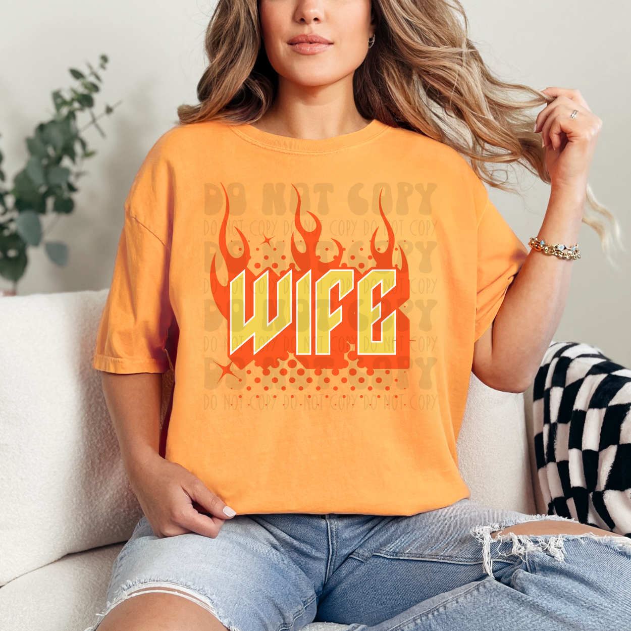 WIFE FLAMES - DTF TRANSFER