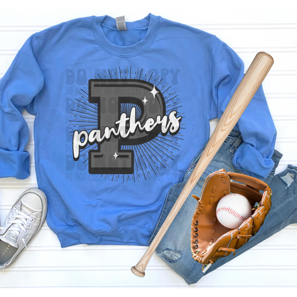PANTHERS GREY P - DTF TRANSFER