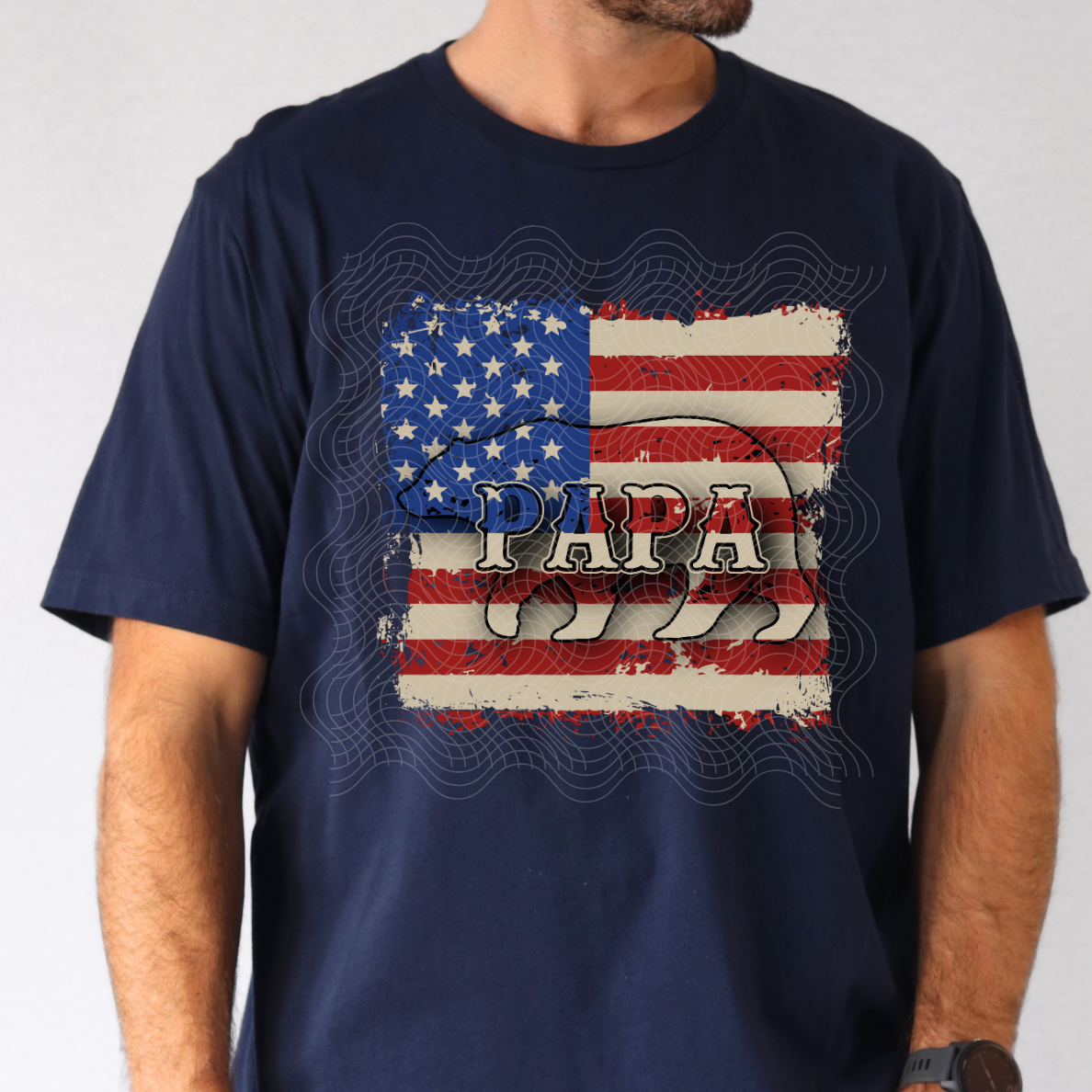 PAPA BEAR FLAG - DTF TRANSFER