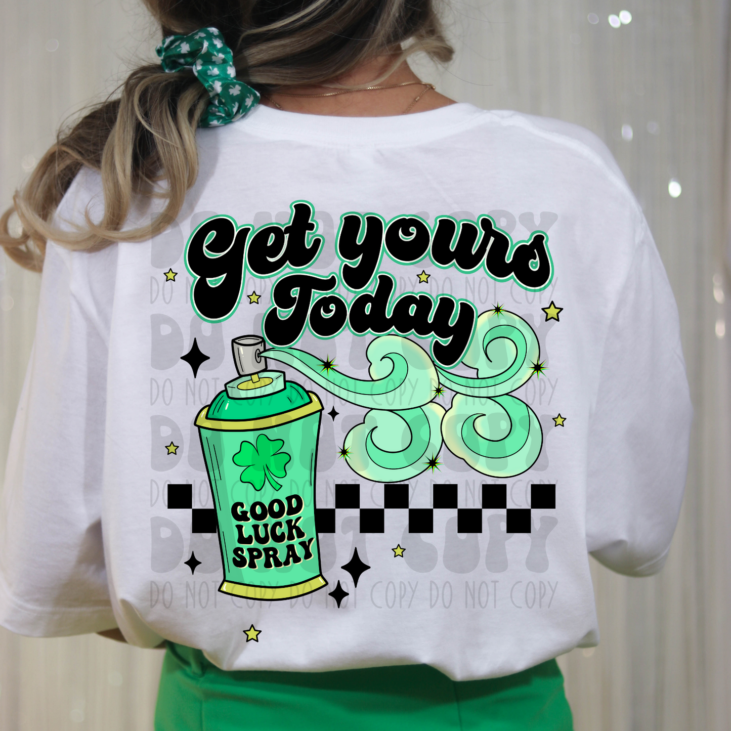 GOOD LUCK SPRAY NO DISTRESS - DTF TRANSFER