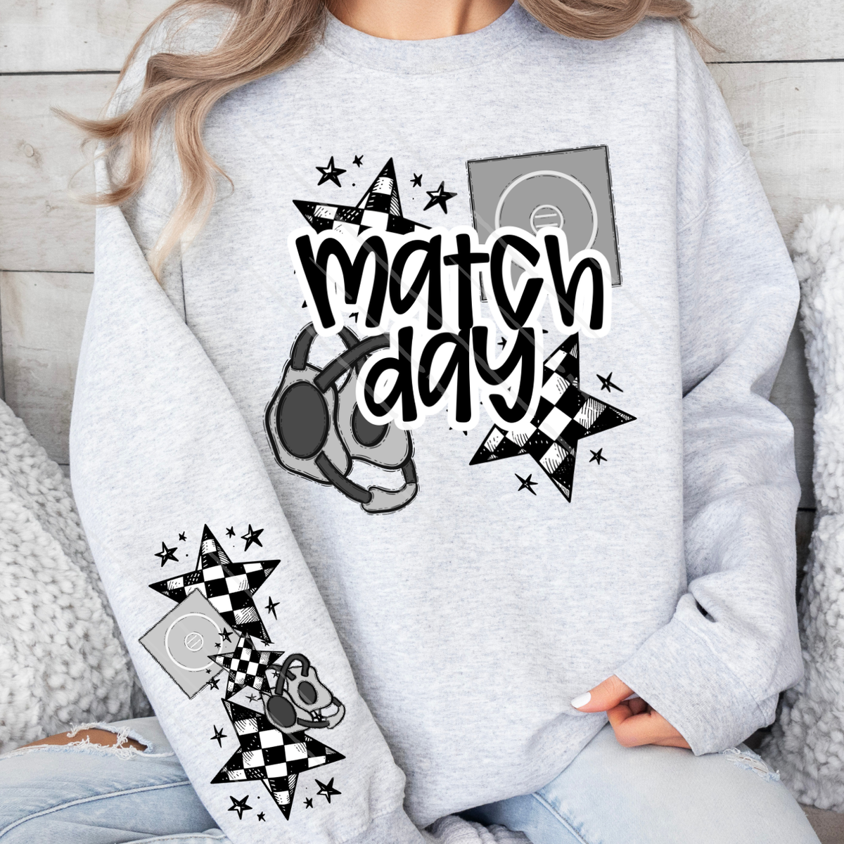 MATCH DAY W/ SLEEVE - DTF TRANSFER