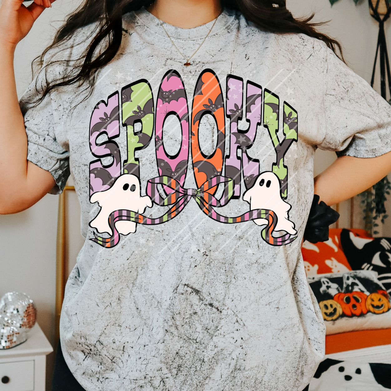 SPOOKY BAT LETTERS - DTF TRANSFER