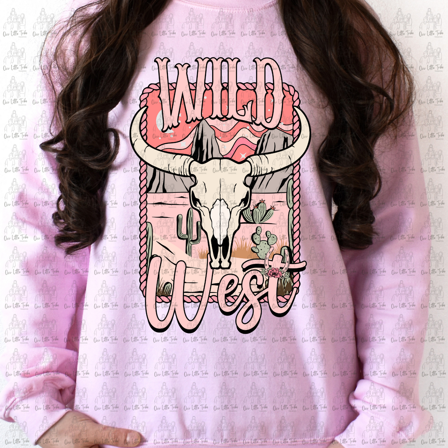 WILD WEST PINK - NO GRUNGE - DTF TRANSFER