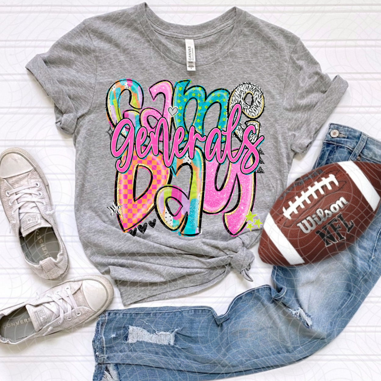 GAME DAY GENERALS COLORFUL- DTF TRANSFER