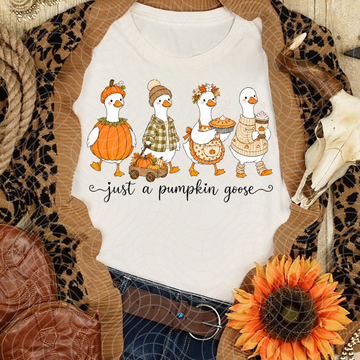 PUMPKIN GOOSE- DTF TRANSFER