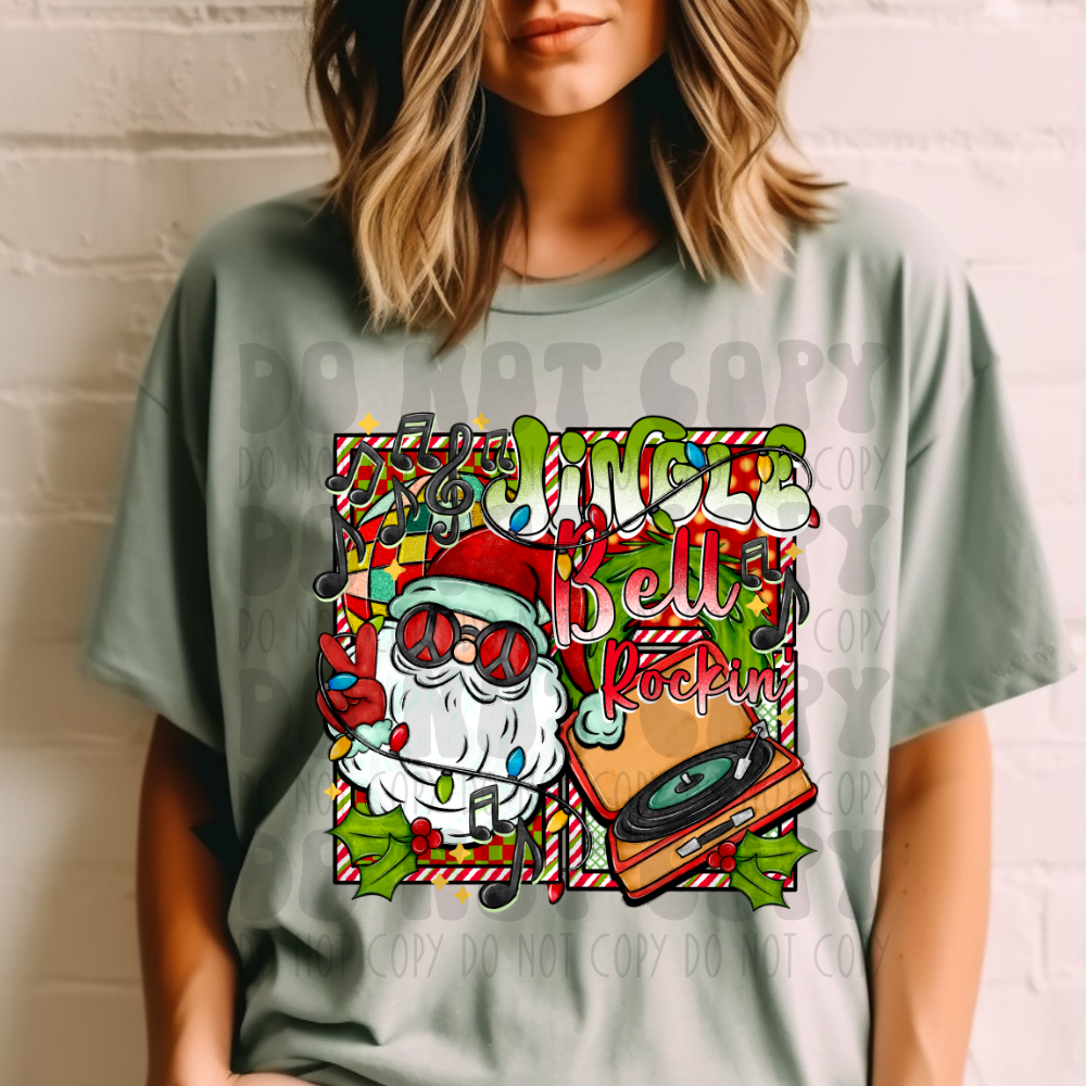 JINGLE BELL ROCKIN - DTF TRANSFER