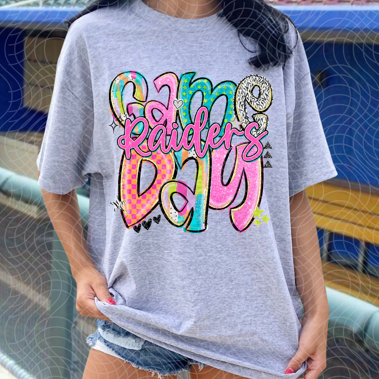 GAME DAY RAIDERS COLORFUL- DTF TRANSFER