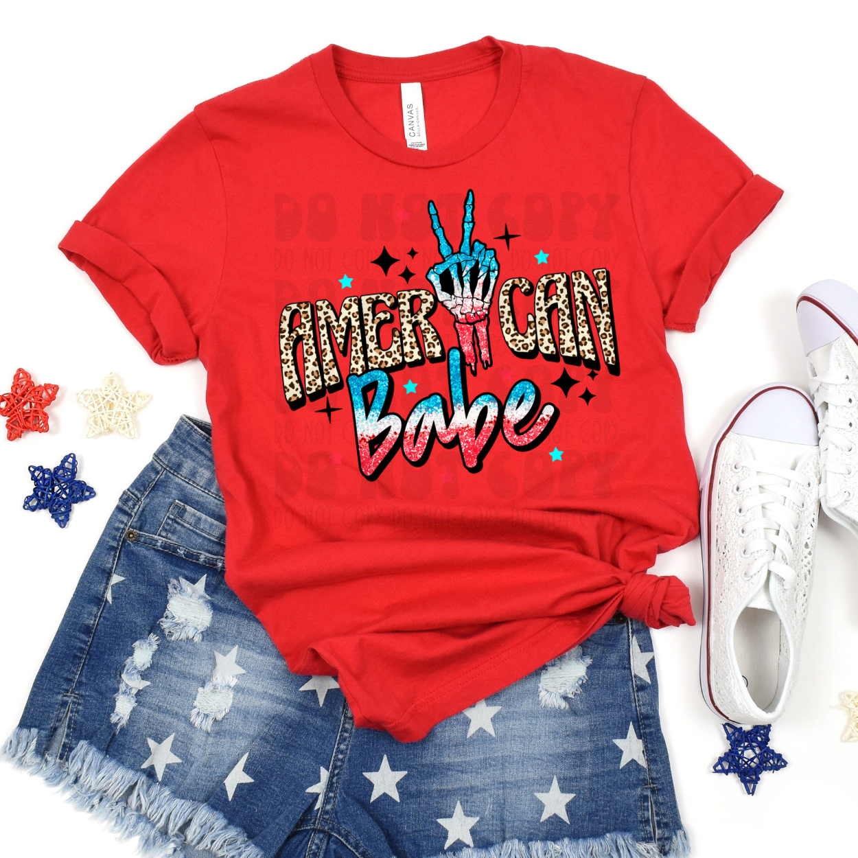 AMERICAN BABE LEOPARD - DTF TRANSFER