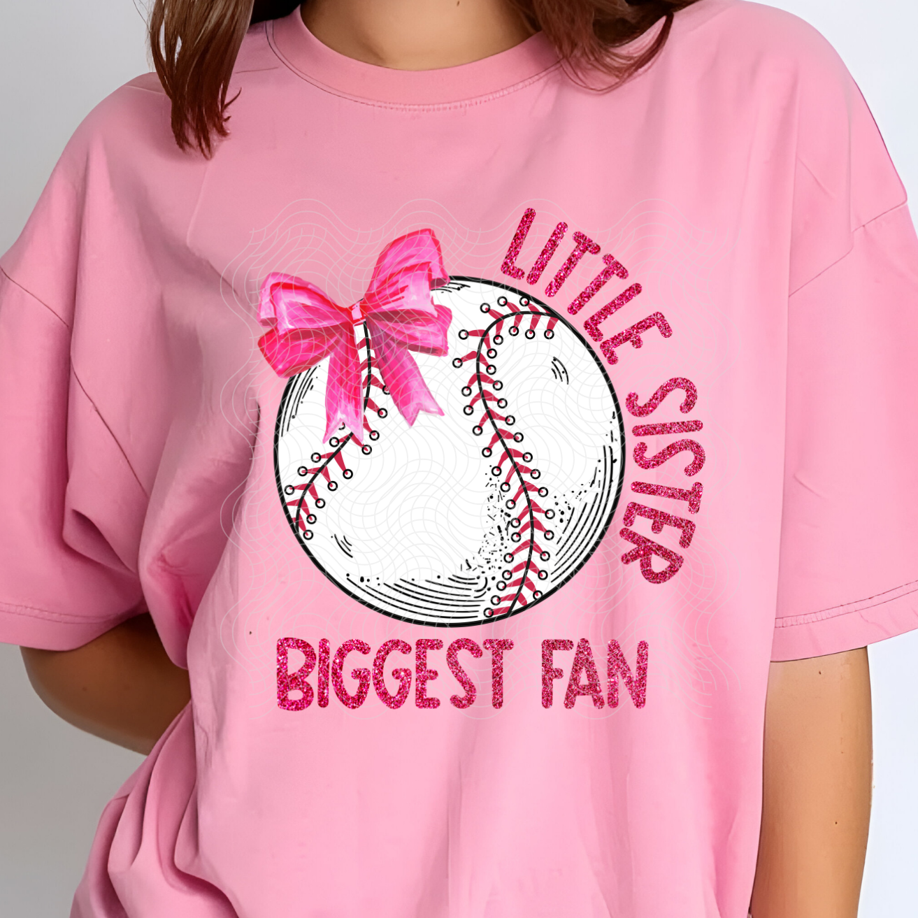 LITTLE SISTER BIGGEST FAN - DTF TRANSFER