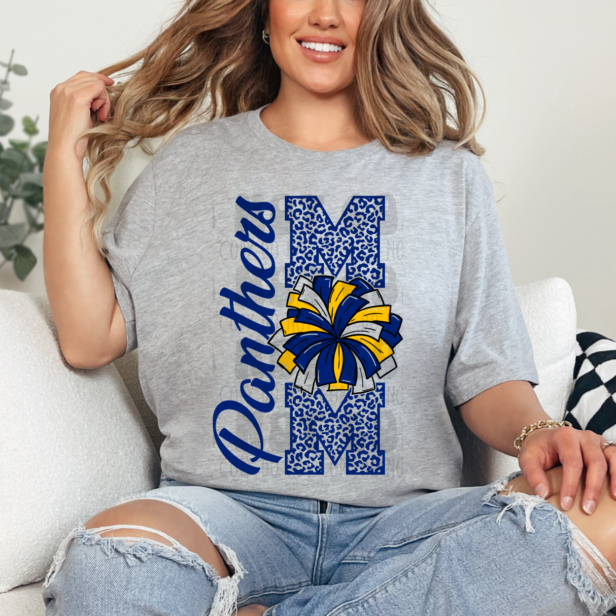 PANTHERS MOM CHEER - DTF TRANSFER