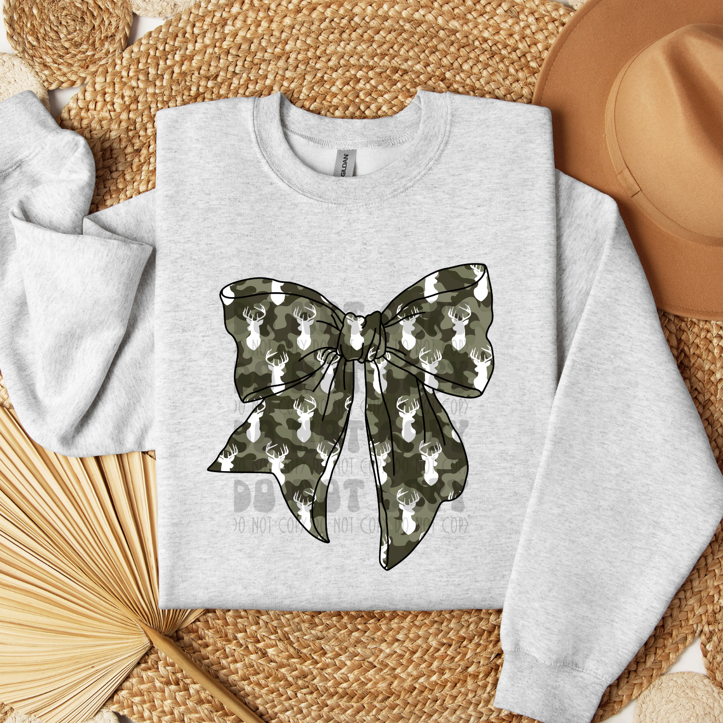 DEER CAMO BOW - DTF TRANSFER