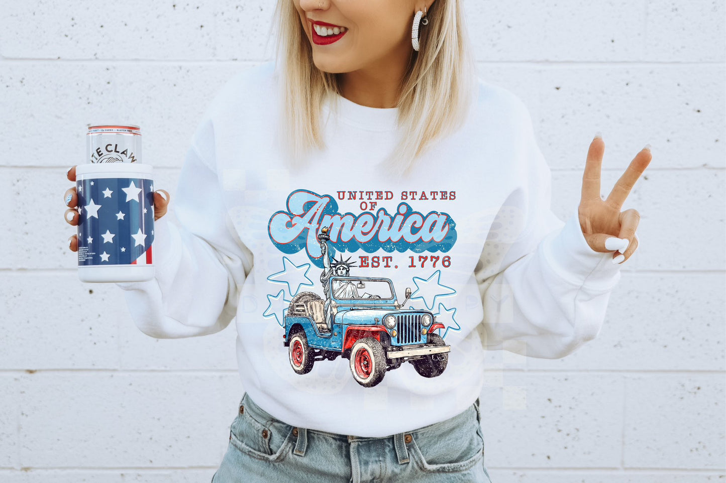 AMERICA JEEP - DTF TRANSFER