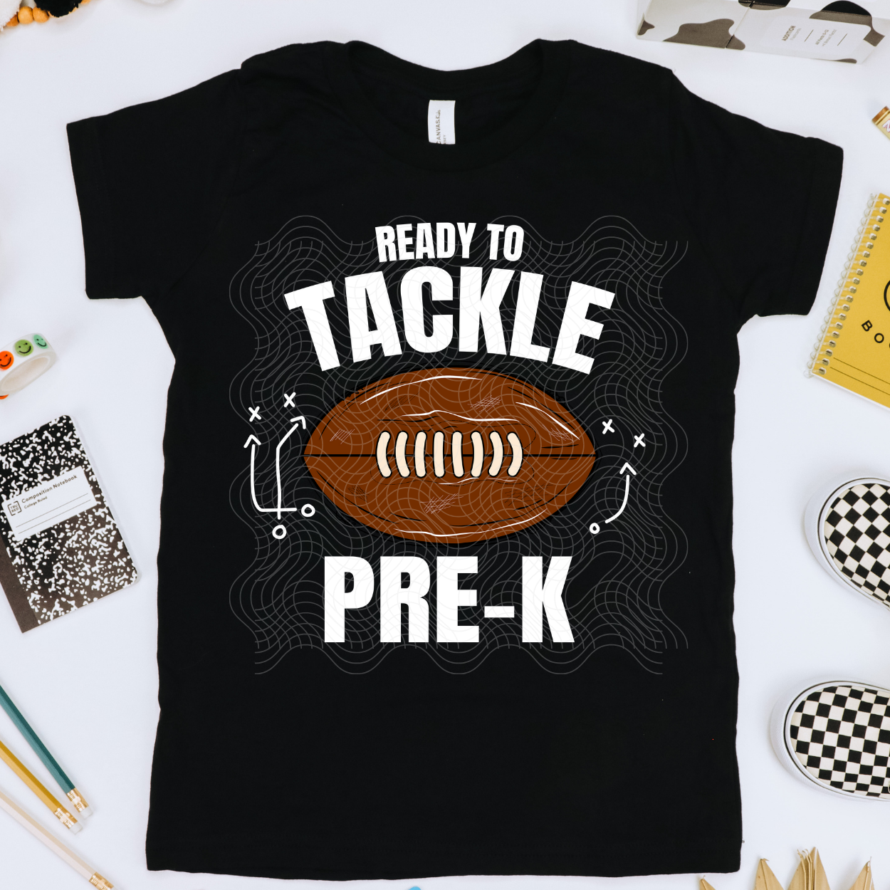 TACKLE PRE K, WHT & COLOR - DTF TRANSFER