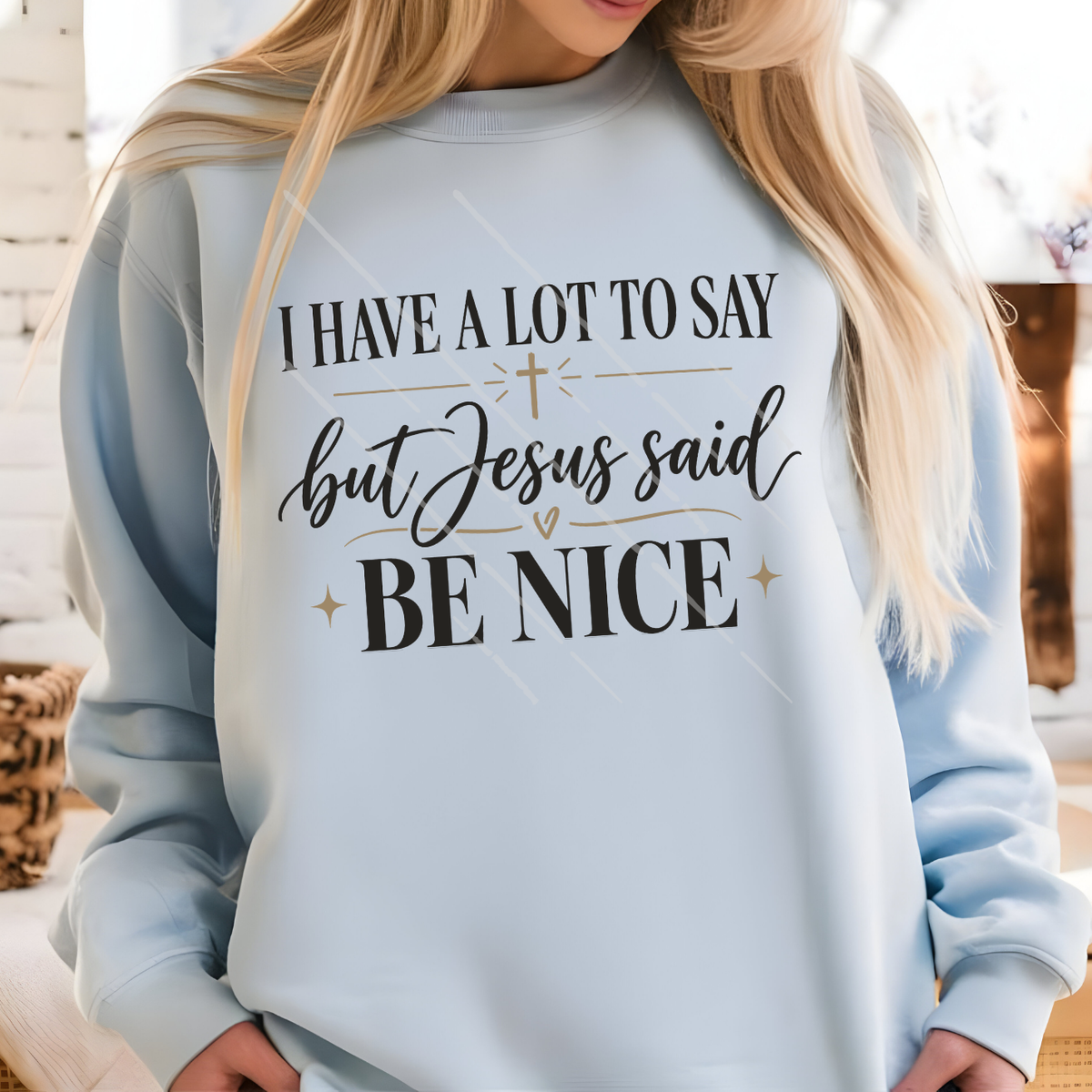 JESUS SAID BE NICE - DTF TRANSFER