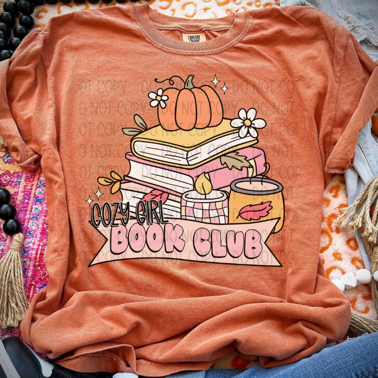 COZY GIRL BOOK CLUB - DTF TRANSFER