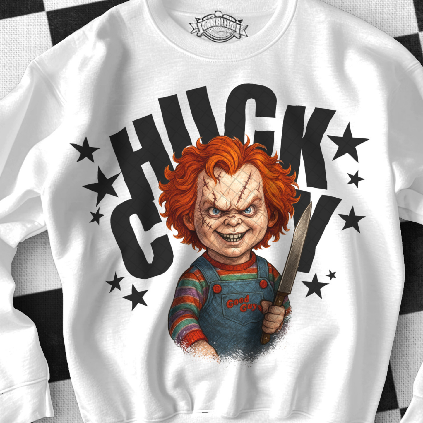 C H U C K Y , BLACK - DTF TRANSFER