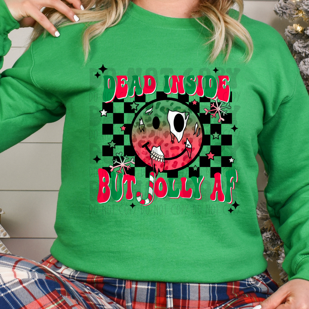 DEAD INSIDE, JOLLY AF - DTF TRANSFER