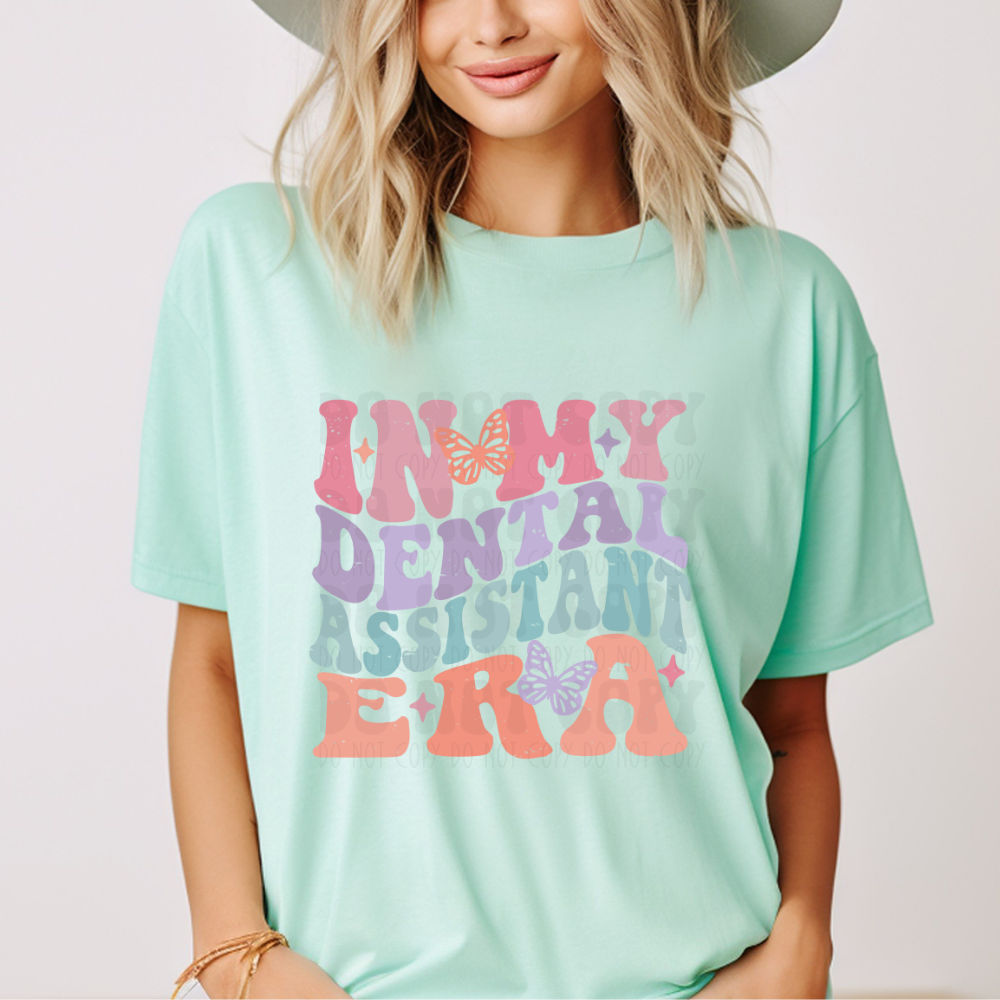DENTAL ASSISTANT ERA DISTRESSED - DTF TRANSFER