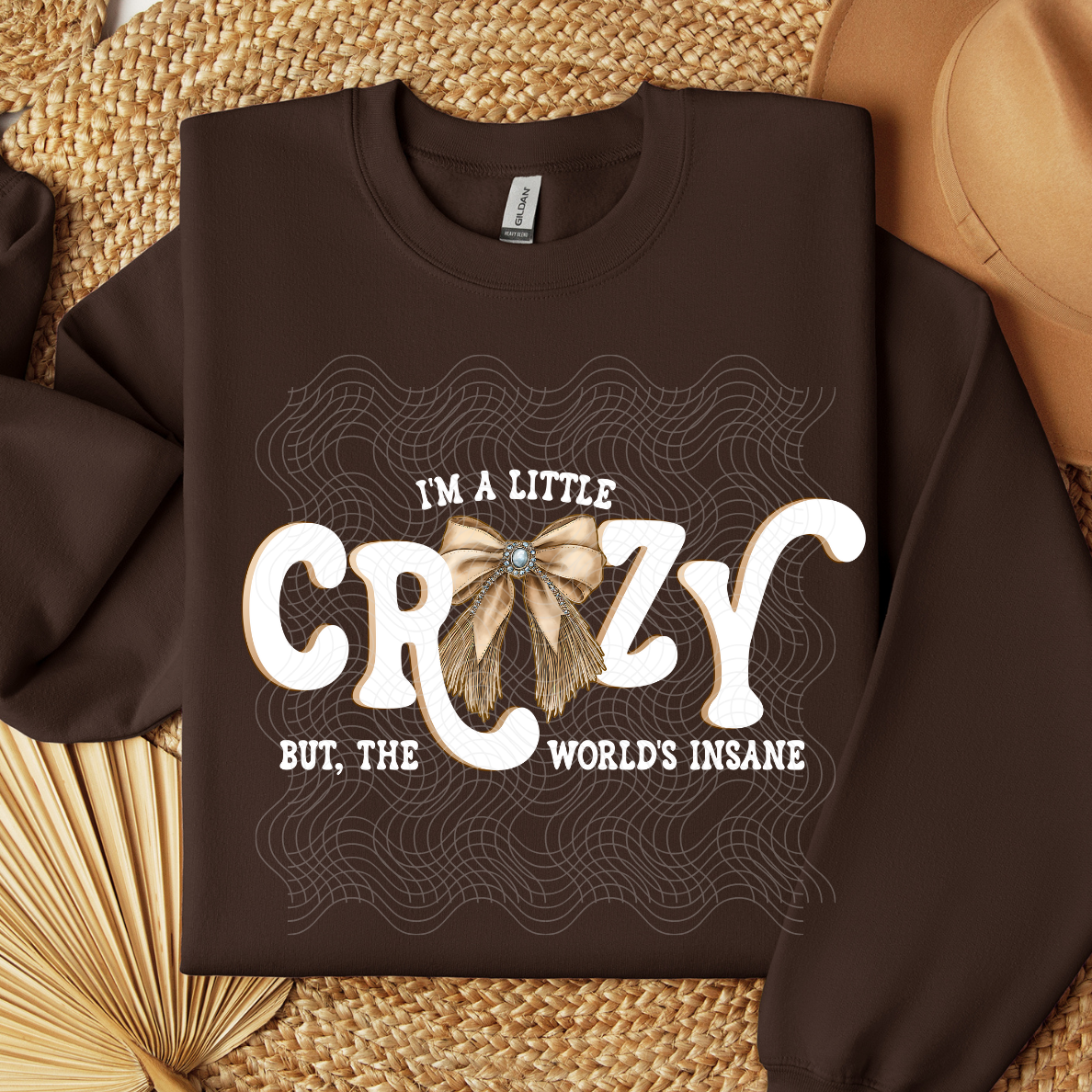 CRAZY WHT - DTF TRANSFER