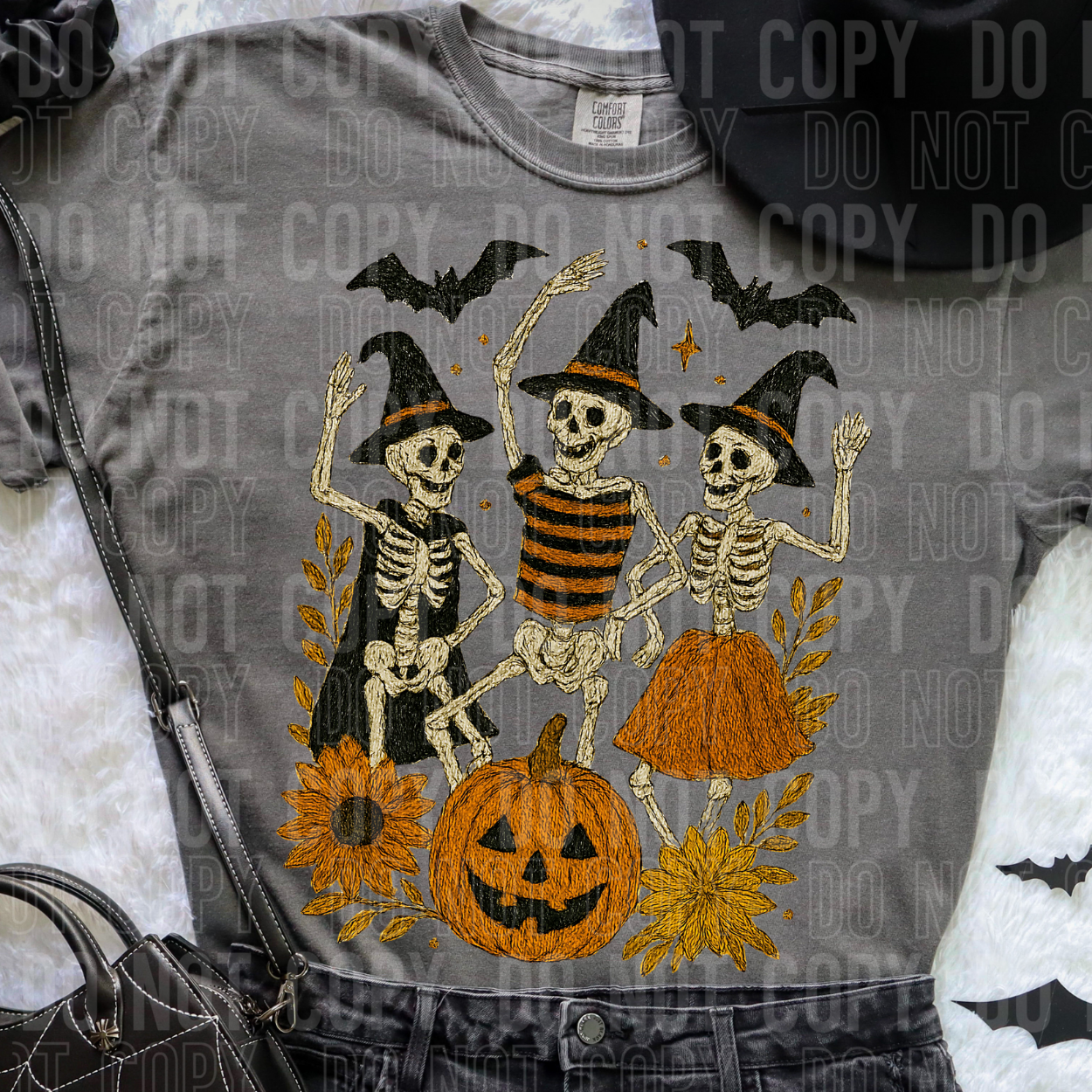 FAUX YARN DANCING SKELLIES - DTF TRANSFER