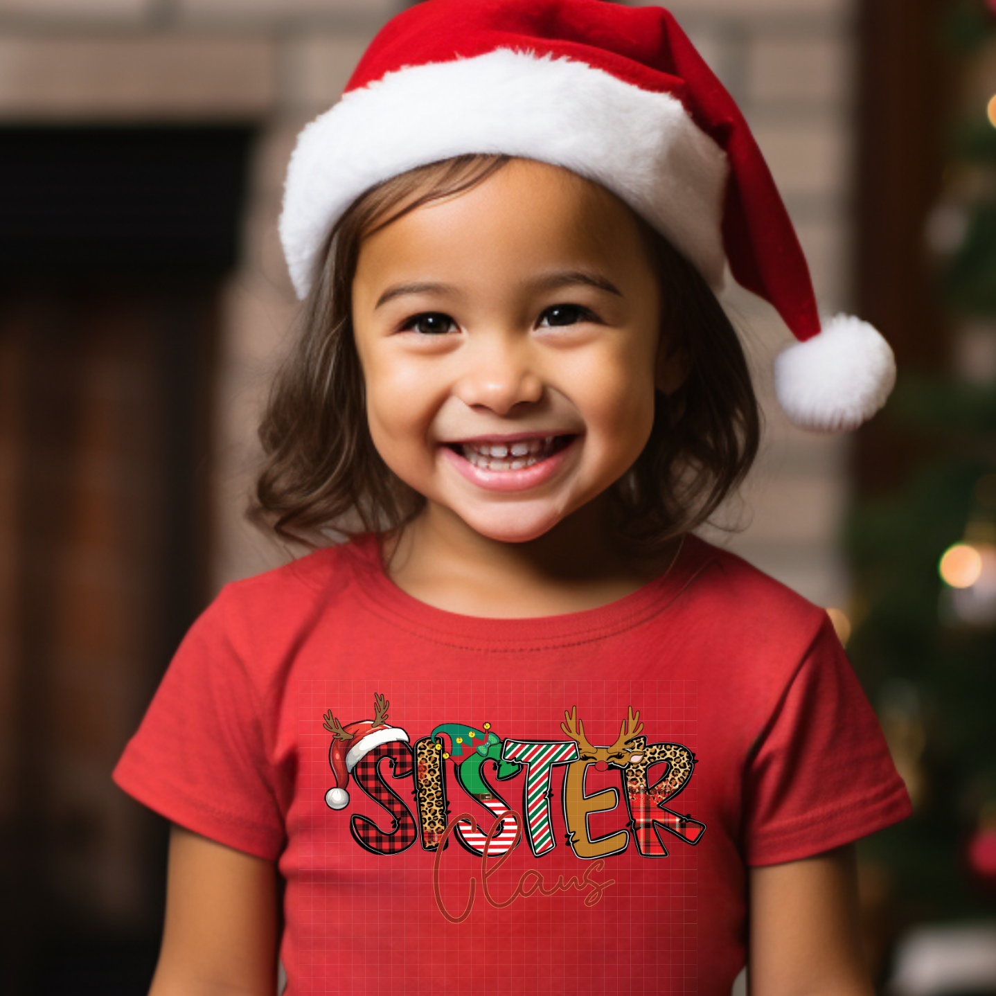 DOODLE SISTER CLAUS - DTF TRANSFER