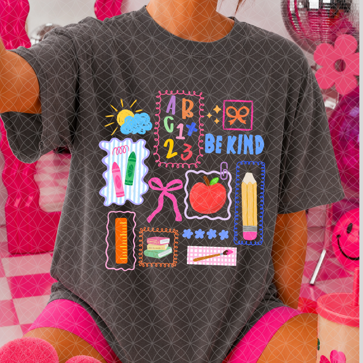 BE KIND TEACHER DOODLES - DTF TRANSFER