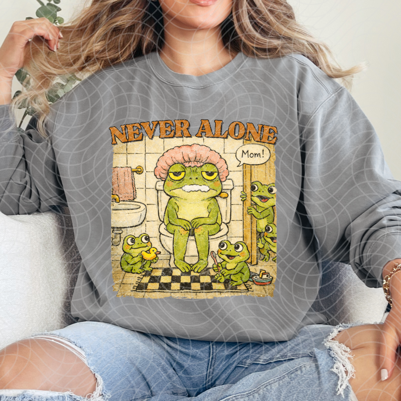 NEVER ALONE - DTF TRANSFER